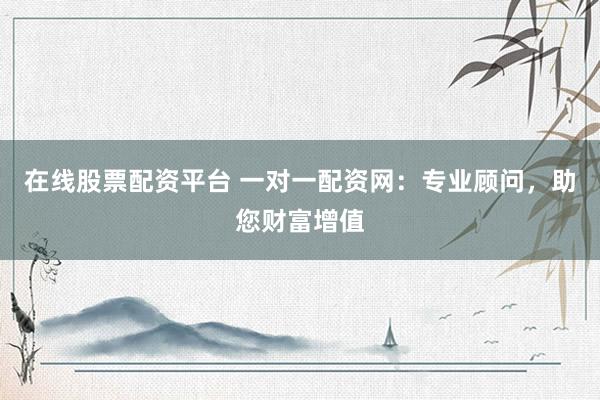 在线股票配资平台 一对一配资网：专业顾问，助您财富增值