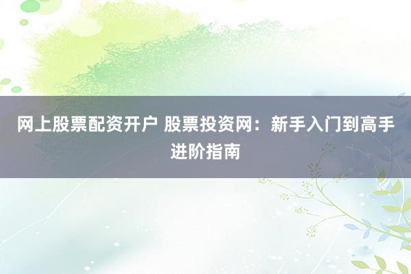 网上股票配资开户 股票投资网：新手入门到高手进阶指南